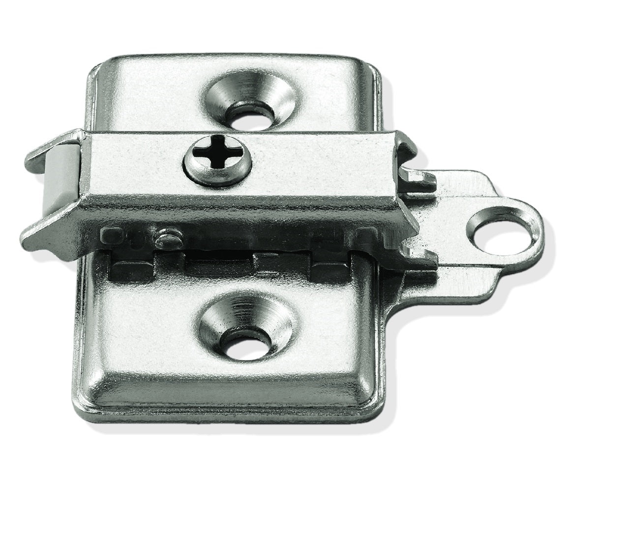 2 dampened furniture hinges with adjustable damper including mounting plates. Cup hinge, furniture hinge from LAMP® / Japan