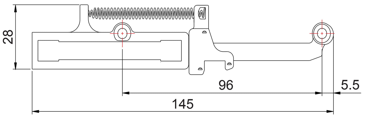 UMAXO® Schubladendämpfer Soft-Close für Schubladen, Selbstschließsystem | Führungsdämpfer | Dämpfer | Softeinzug | Selbstschliesssystem für Schubladen und Schiebetüren | Schubladen Selbsteinzug. Dämpfer zum Nachrüsten 16.10.600 von SISO Denmark