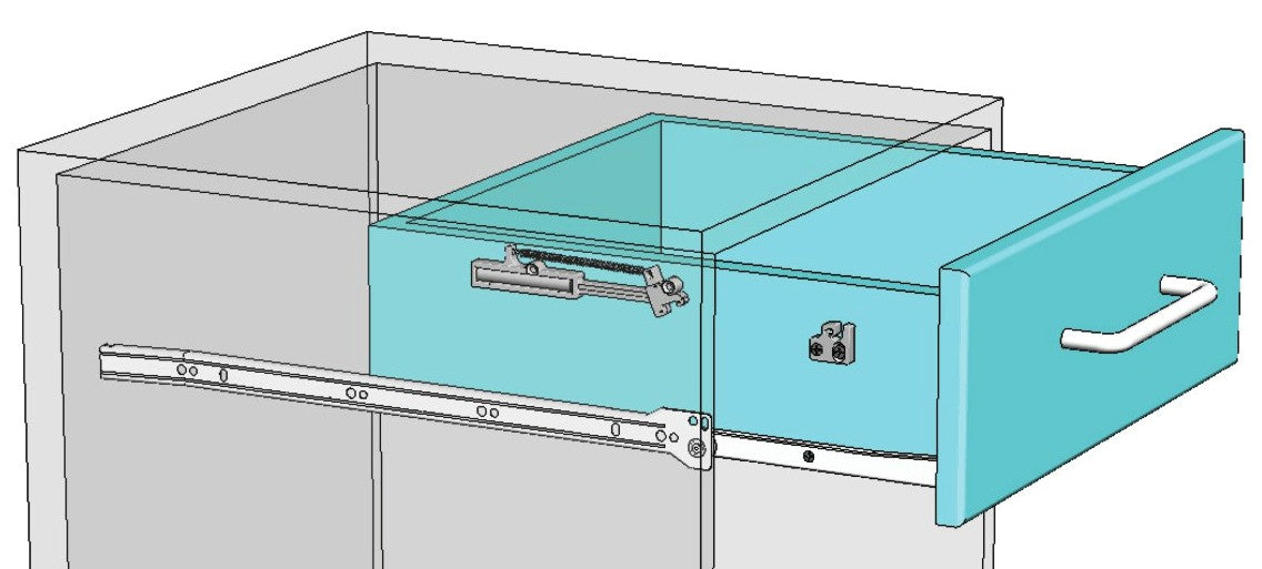 UMAXO® Schubladendämpfer Soft-Close für Schubladen, Selbstschließsystem | Führungsdämpfer | Dämpfer | Softeinzug | Selbstschliesssystem für Schubladen und Schiebetüren | Schubladen Selbsteinzug. Dämpfer zum Nachrüsten 16.10.600 von SISO Denmark