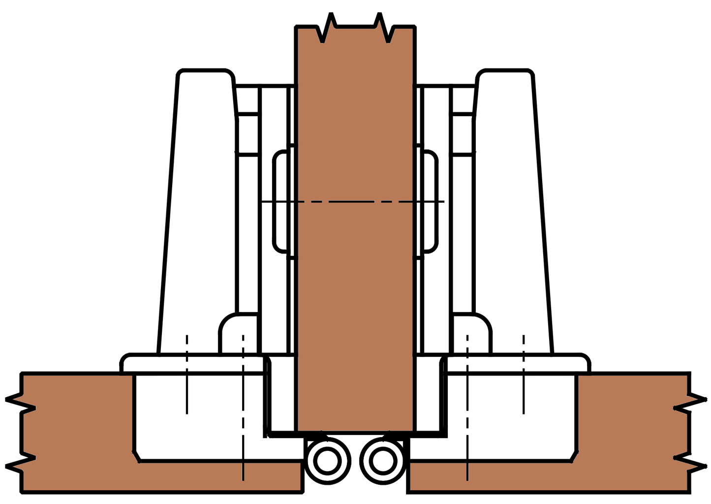 Zwei Stück UMAXO 180° Eingelenkscharnier (für Falztüren) Zamak, messing brüniert. SET (2 x Scharnier, 2 x Montageplatte). Als Ersatz für NEXIS SLIDE-ON 80 (MEPLA)