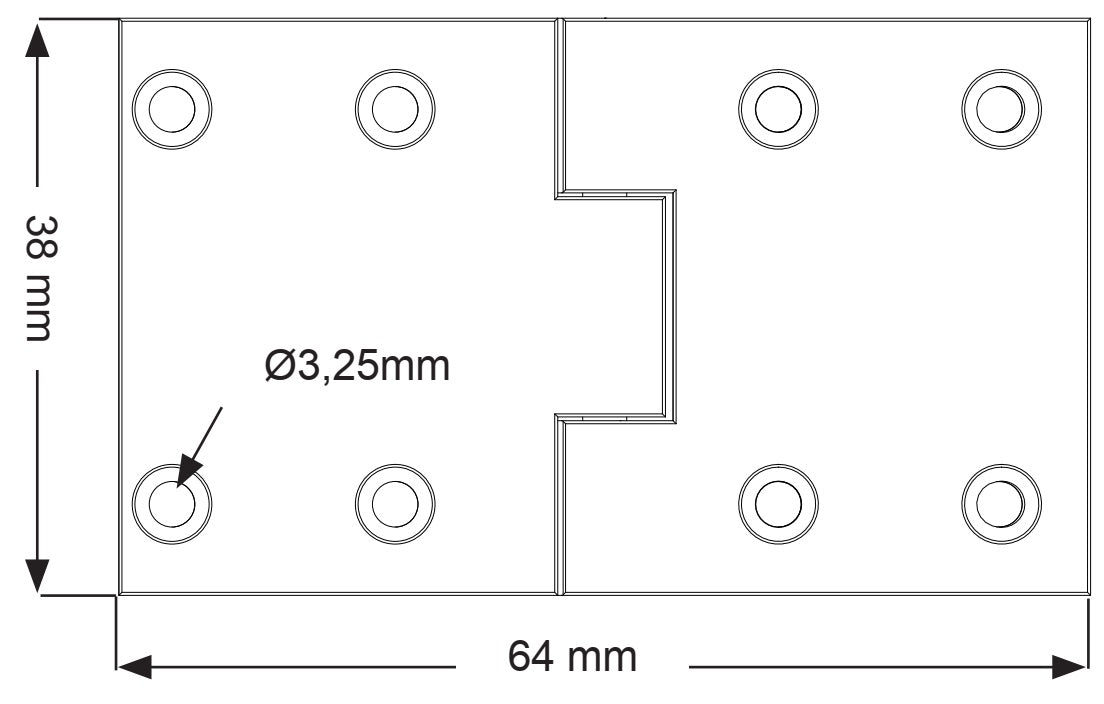 Butler's Tray Scharnier, Messing gesandet, 38 x 63,5 x 3 mm, rechteckige Form Klapptisch-Möbelband für Klapptische. Möbelscharnier, Tischscharnier. Gefedertes Band 15.11.160 von SISO