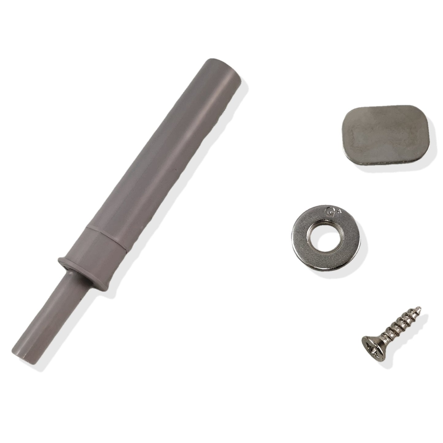 GRASS Tipmatic (Push to Open) pour portes sans poignée à cadre en bois et en aluminium, ainsi que pour portes en verre et en miroir, y compris les contre-plaques à visser et à coller