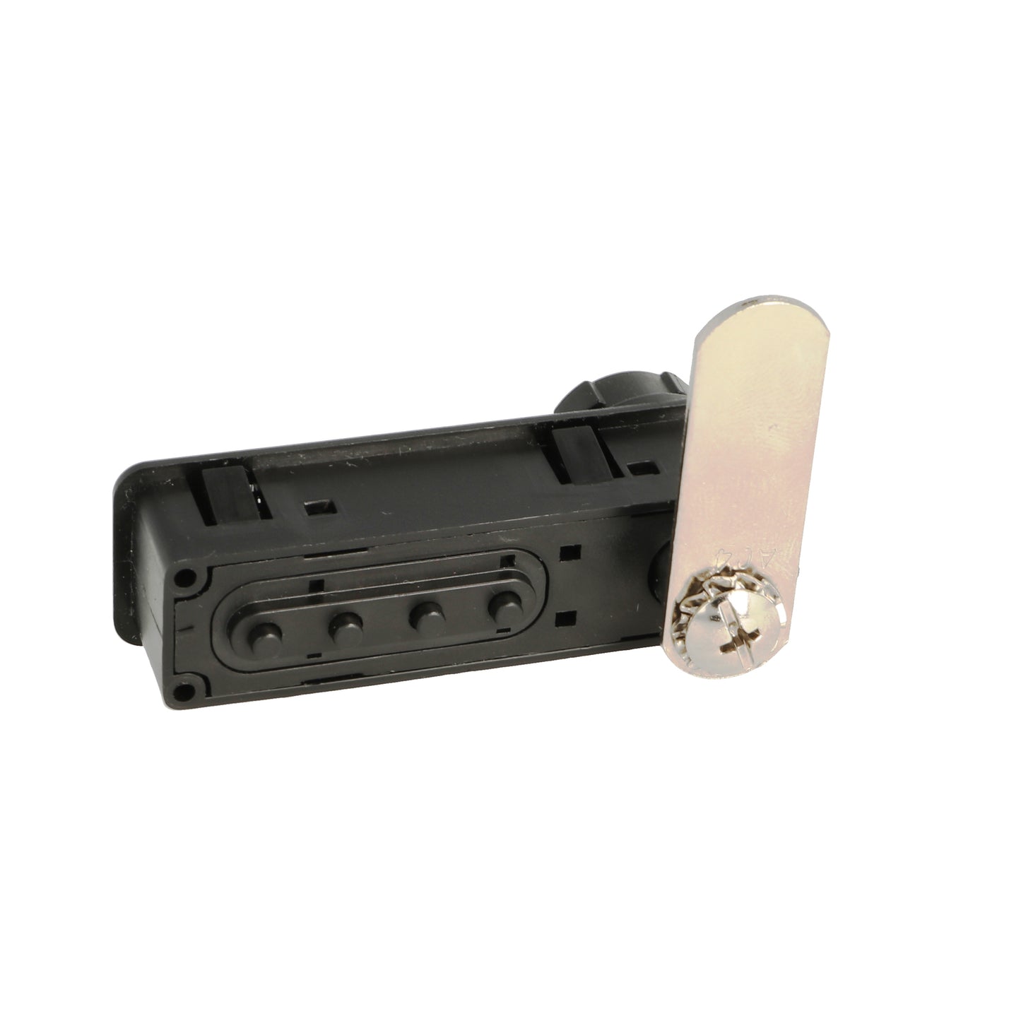 Serrure à combinaison pour meuble en métal et plastique avec fonction poignée, DROITE, 77 mm (3,1″) 14.08.240. Serrure à combinaison robuste en métal et plastique, noir mat, pour armoires en bois, armoires en acier, tiroirs et casiers, de SISO Danemark