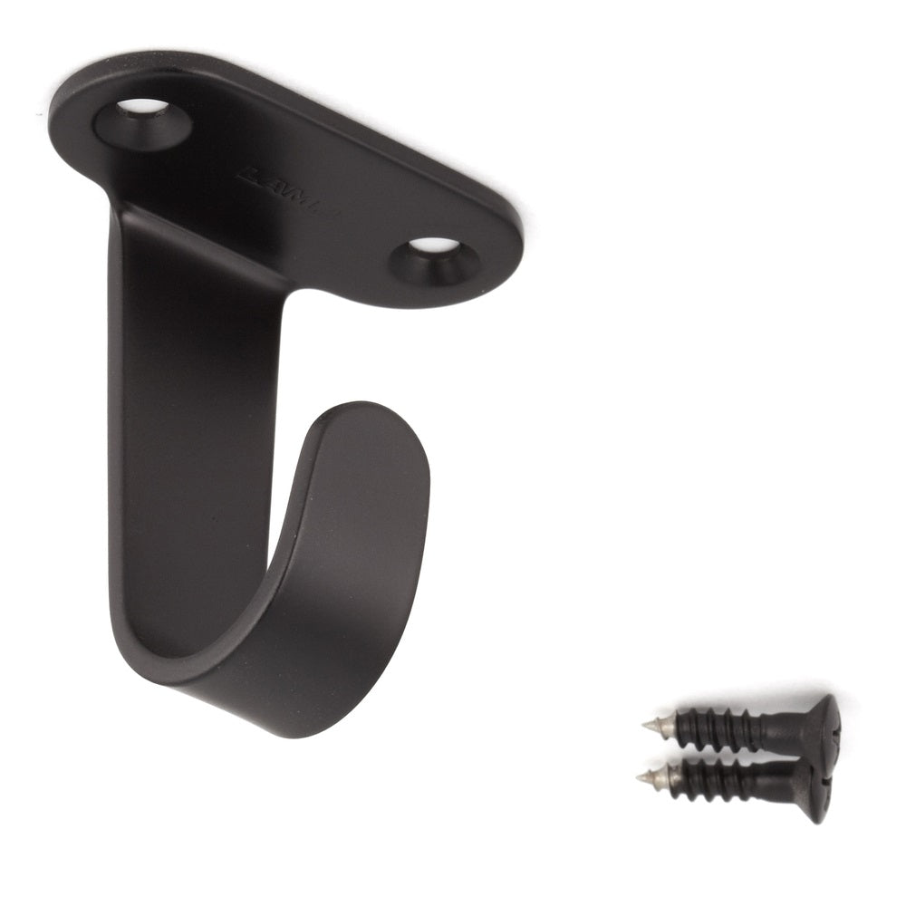 High-quality, black-coated stainless steel hook for under-counter installation. Stainless steel hooks HJ-20SBL, HJ-30SBL, and HJ-50SBL from Sugatsune / LAMP® (Japan)