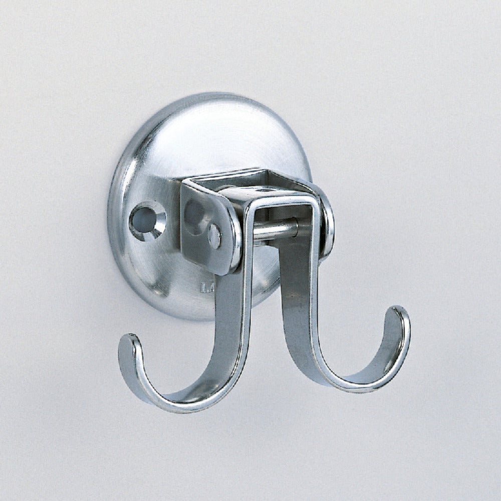 Hochwertiger drehbarer und schwenkbarer Haken aus Edelstahl V2A für Wand- und Deckenmontage. Edelstahlhaken RF-U50 von Sugatsune / LAMP® (Japan)