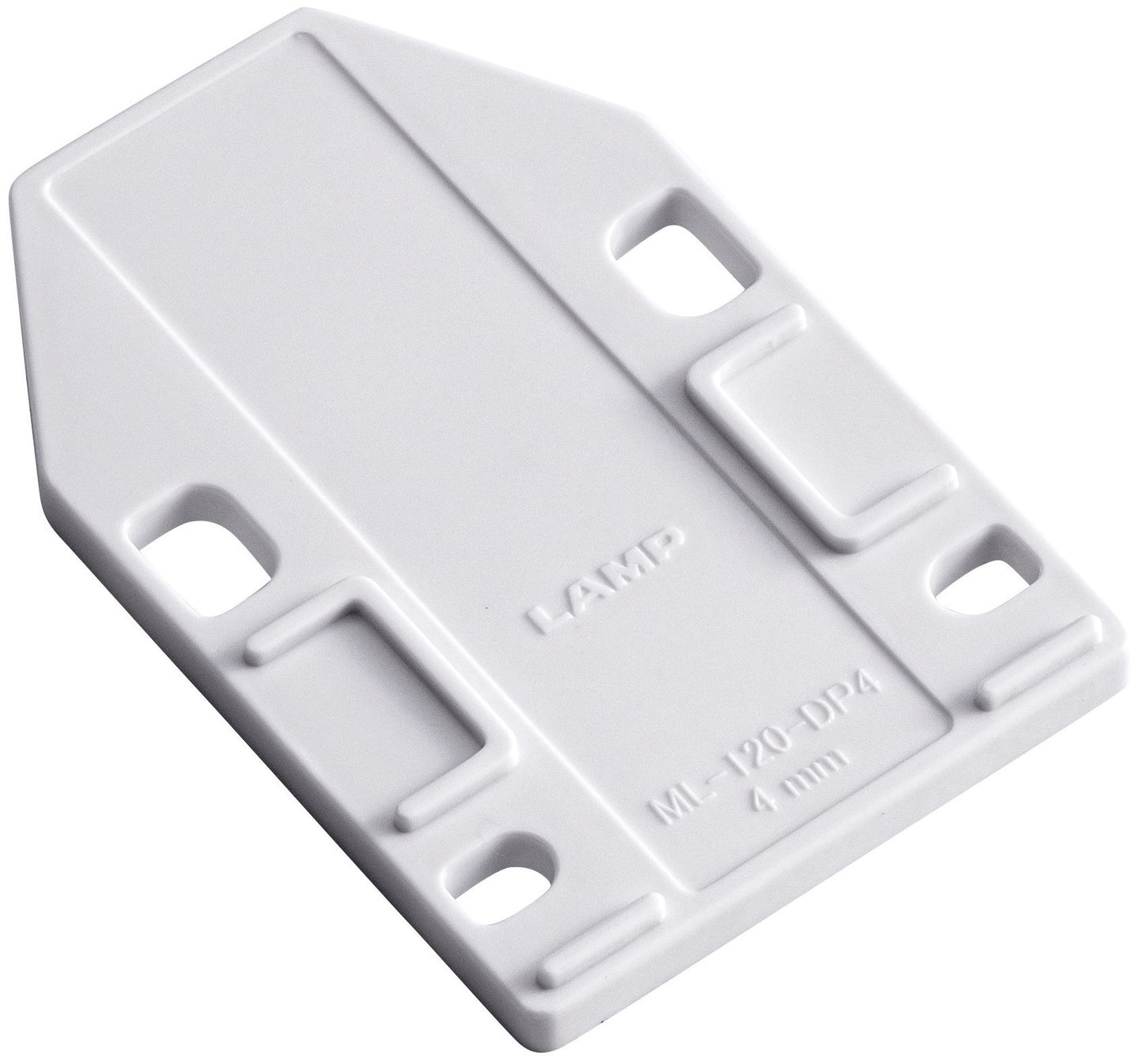 Plaque d'espacement 4 pièces, en polyacétal, blanche, 70 mm (2-3/4″), ML-120-DP4-WT pour dispositifs magnétiques à pousser pour fermer ML-120BR, ML-120W et ML-120BL de Sugatsune