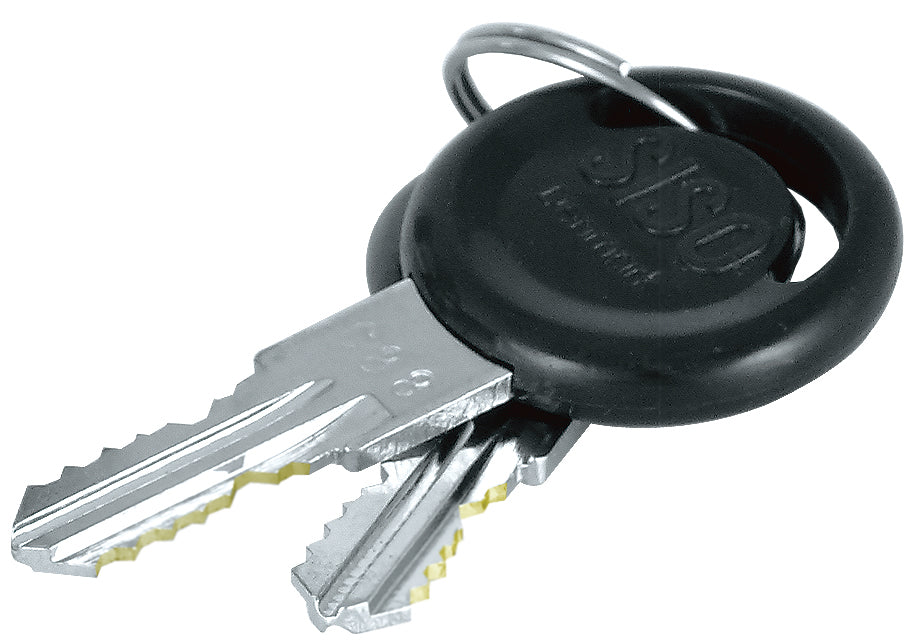 Espagnolette lock, keyed to different positions, right-hand closing, nickel-plated finish, right-hand version, 14.05.235 (14.05.235-0). Espagnolette lock for padlocks, for furniture, cabinets, office cabinets, and much more, from SISO Denmark