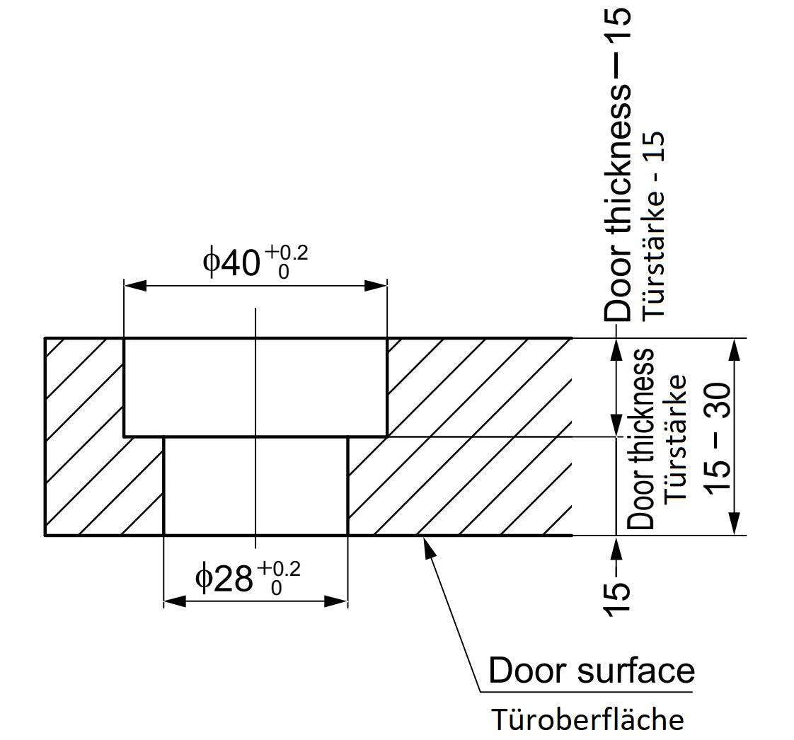 Bouton-pression de haute qualité avec fonction poignée, en alliage de zinc, surface : chromée, PKL-08/CR et PKLB. Bouton poussoir solide pour caravanes, yachts et bien plus encore, de Sugatsune / LAMP® (Japon)