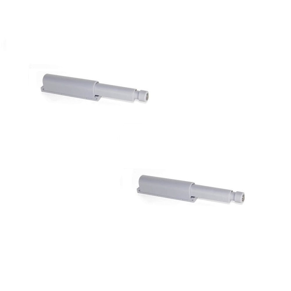 2 Stück eleganter Druckschnäpper, Oberfläche: grau, 62 mm (2-7/16″), Ausführung: magnetisch, 2033921 für Möbeltüren, Schranktüren, Klappen