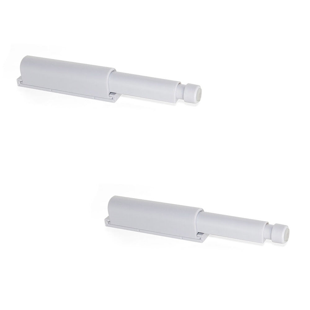 2 Stück eleganter Druckschnäpper, Oberfläche: grau, 62 mm (2-7/16″), Ausführung: nicht magnetisch, 2033821 für Möbeltüren, Schranktüren, Klappen