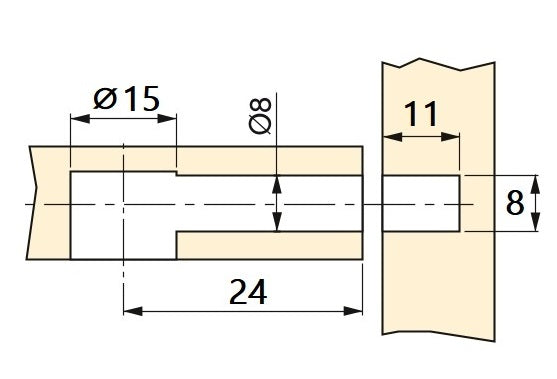 20 boulons à expansion, en acier et plastique, surface galvanisée, 21,6 mm (27/32″), 5912805 pour connecteurs excentriques, étagères, pièces d'armoire