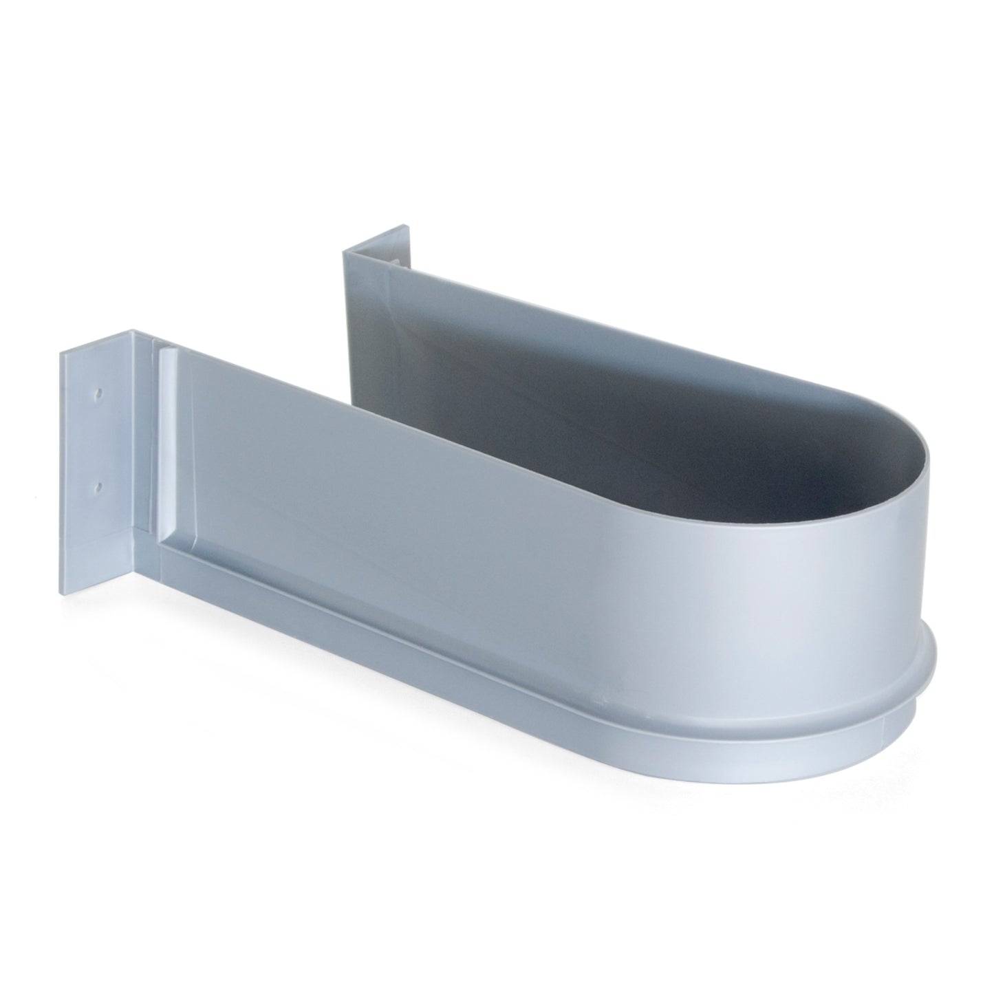 Gebogener Siphonausschnitt, aus Kunststoff, Oberfläche: grau, 3044421 für Waschtischunterschrank, Küchenschrank, Badschrank, Siphon, Ablauf