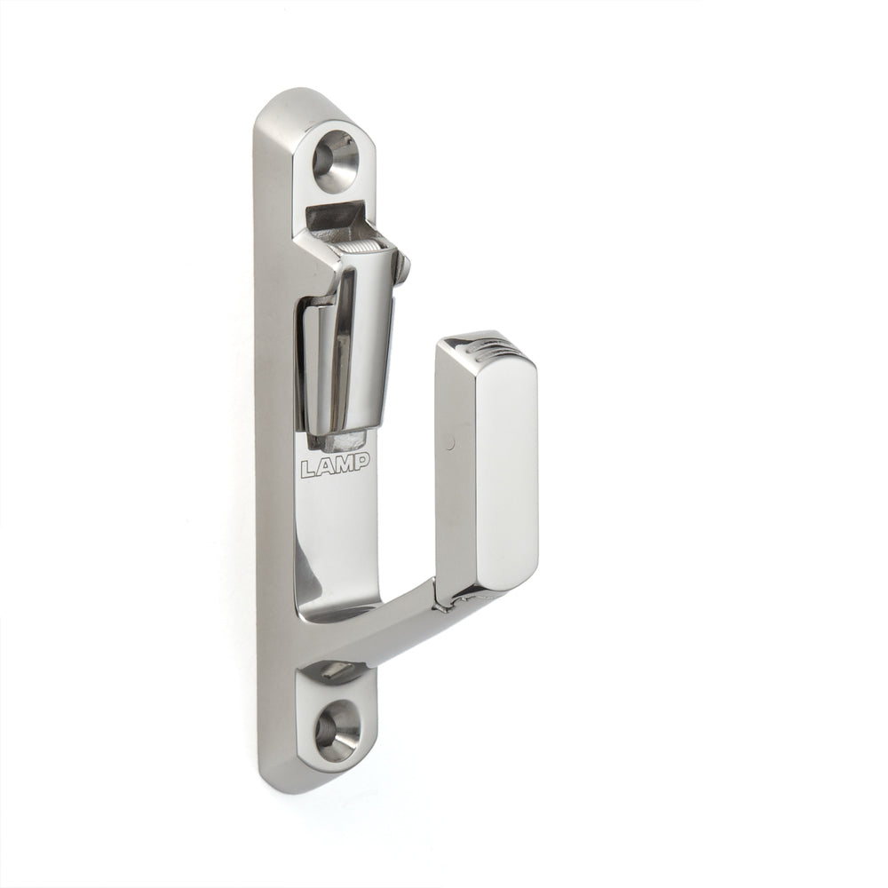 Hochwertiger Haken mit Sicherungsklappe aus Edelstahl SUS316, EN-E107. Seilhaken mit Sicherheitssperre aus V4A für Schiffbau, Außenbereich, feuchte Umgebung, raue Umgebung und viel mehr, von Sugatsune / LAMP® (Japan)