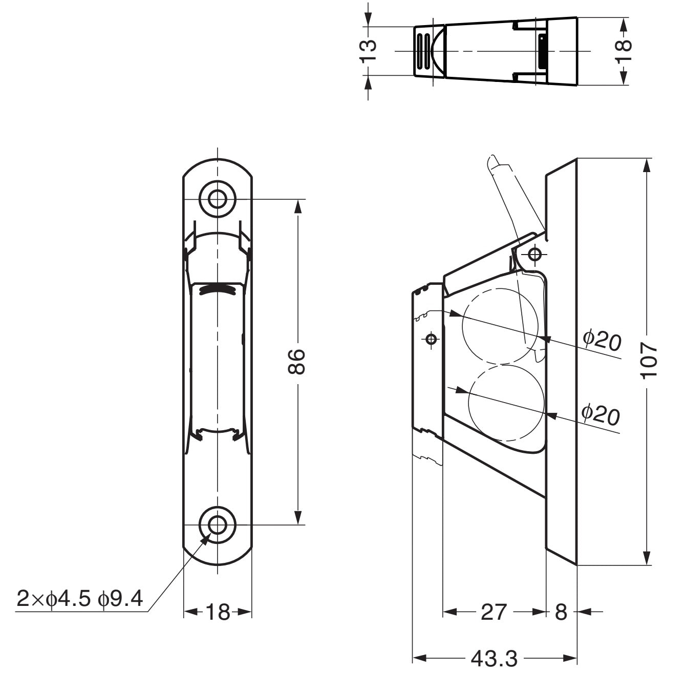 Hochwertiger Haken mit Sicherungsklappe aus Edelstahl SUS316, EN-E107. Seilhaken mit Sicherheitssperre aus V4A für Schiffbau, Außenbereich, feuchte Umgebung, raue Umgebung und viel mehr, von Sugatsune / LAMP® (Japan)