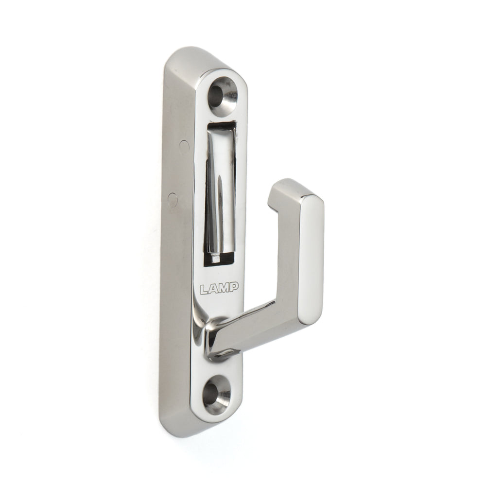 Hochwertiger Haken mit Sicherungsklappe aus Edelstahl SUS316, EN-K84. Seilhaken mit Sicherheitssperre aus V4A für Schiffbau, Außenbereich, feuchte Umgebung, raue Umgebung und viel mehr, von Sugatsune / LAMP® (Japan)