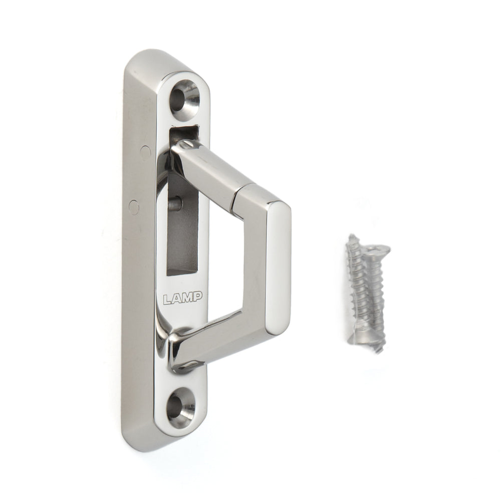 Hochwertiger Haken mit Sicherungsklappe aus Edelstahl SUS316, EN-K84. Seilhaken mit Sicherheitssperre aus V4A für Schiffbau, Außenbereich, feuchte Umgebung, raue Umgebung und viel mehr, von Sugatsune / LAMP® (Japan)