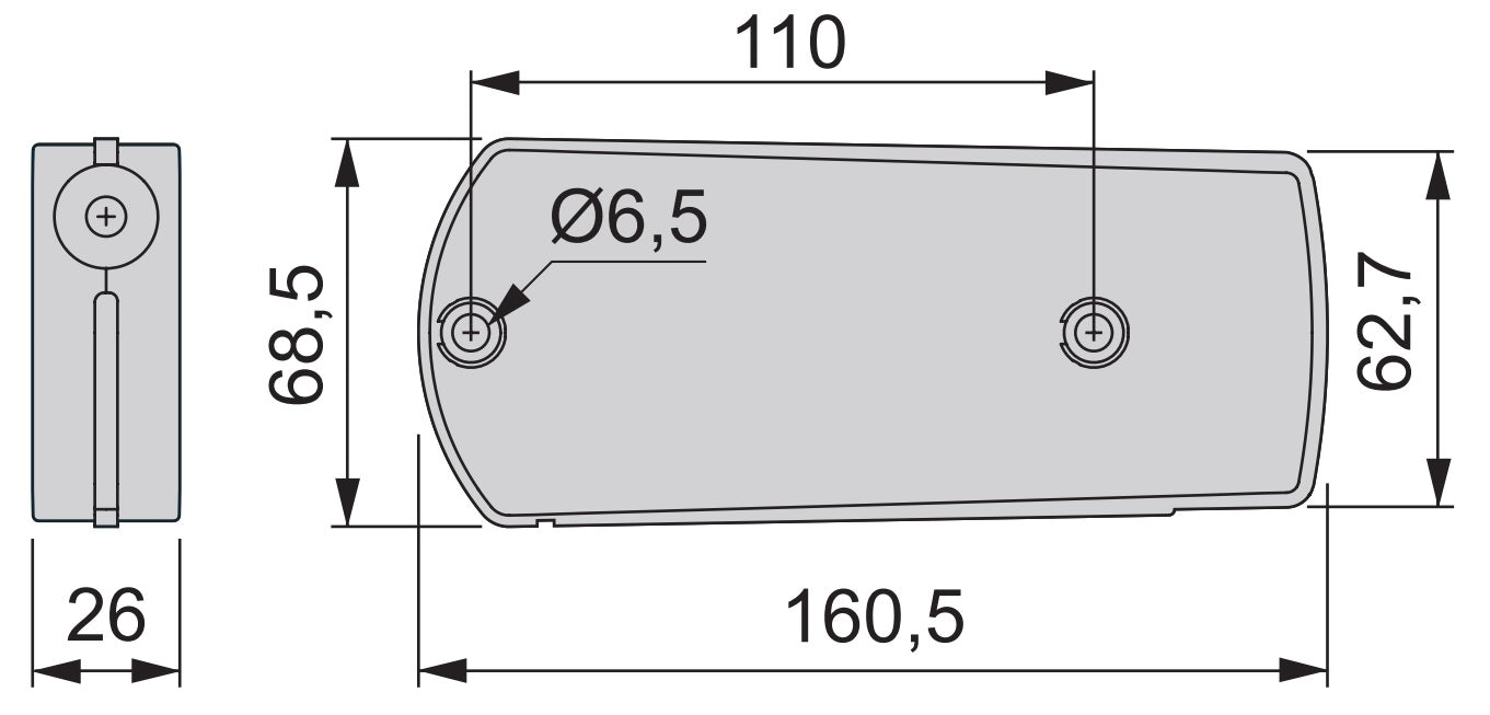 Hochwertiger Klappenbeschlag mit Seilzug, Tragkraft: 4 kg (9 lbs), grau, 1010321 für Möbelklappen, Schrankklappen, Sekretärklappen, Barklappen
