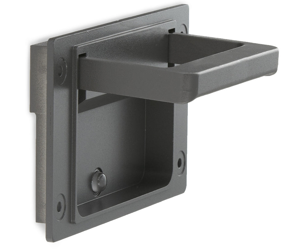 High-quality zinc alloy case handle with spring, 148 mm (5.9") PT-148. Zinc alloy folding handle for devices, cases, suitcases, amplifiers, and speakers, from Sugatsune / LAMP® (Japan)