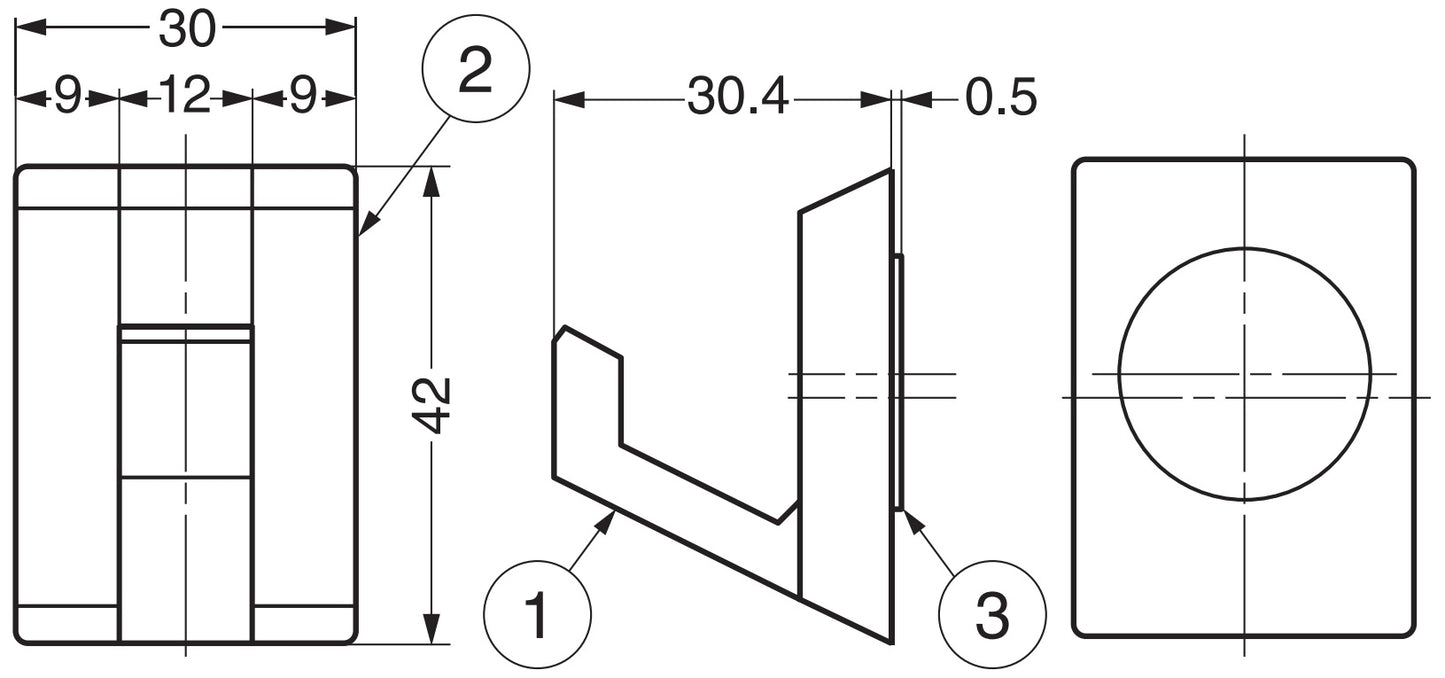Starker Magnethaken, Oberfläche: silberfarbig, 42 mm (1,7″), MJ-30. Schlüsselhaken für Kühlschrank, Magnettafel, Schlüsselwand, Metalltafel, Spind, Metallschrank, Metallwand, Schlüsseltafel und viel mehr, von Sugatsune / LAMP® (Japan)