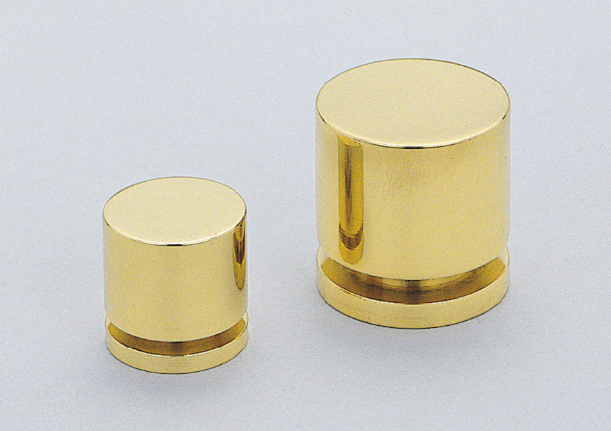 Poignée de meuble de haute qualité en laiton, surface : polie brillante, 25 mm (1″) KHE107-25PB. Bouton de poignée en laiton pour tiroirs, portes de meubles, armoires de cuisine, armoires de bureau et bien plus encore, de Sugatsune / LAMP® (Japon)