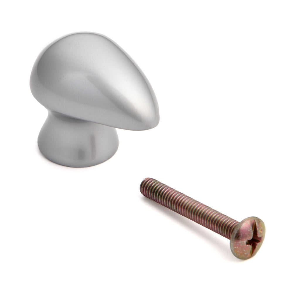 Poignée de meuble de haute qualité en laiton, surface nickelée, 28,5 mm (1,2″) B046-30SN. Bouton de poignée en laiton pour tiroirs, portes de meubles, armoires de cuisine, armoires de bureau et bien plus encore, de Sugatsune / LAMP® (Japon)
