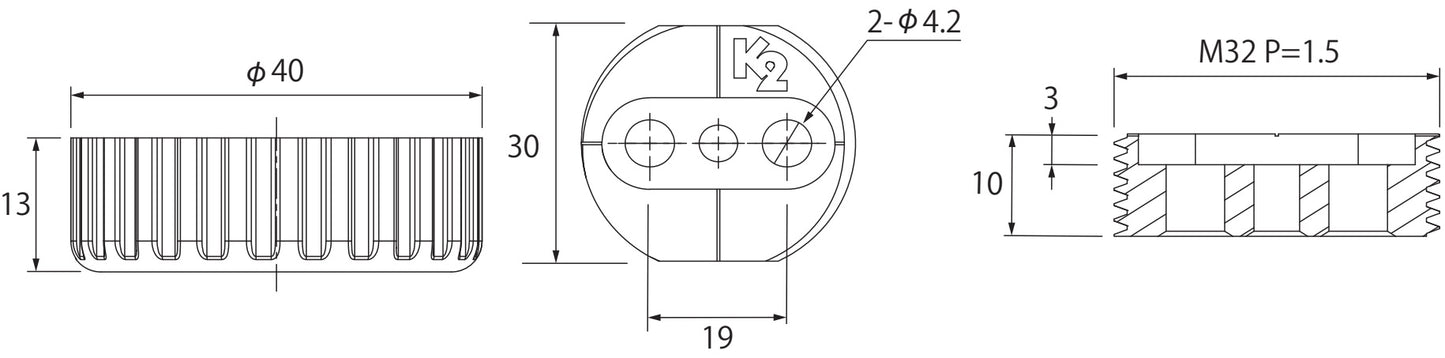 4 robust furniture levelers, load capacity: 800 kg, black, diameter: ⌀40 mm, standard, B571-40-BK for table legs, furniture legs, cabinet feet