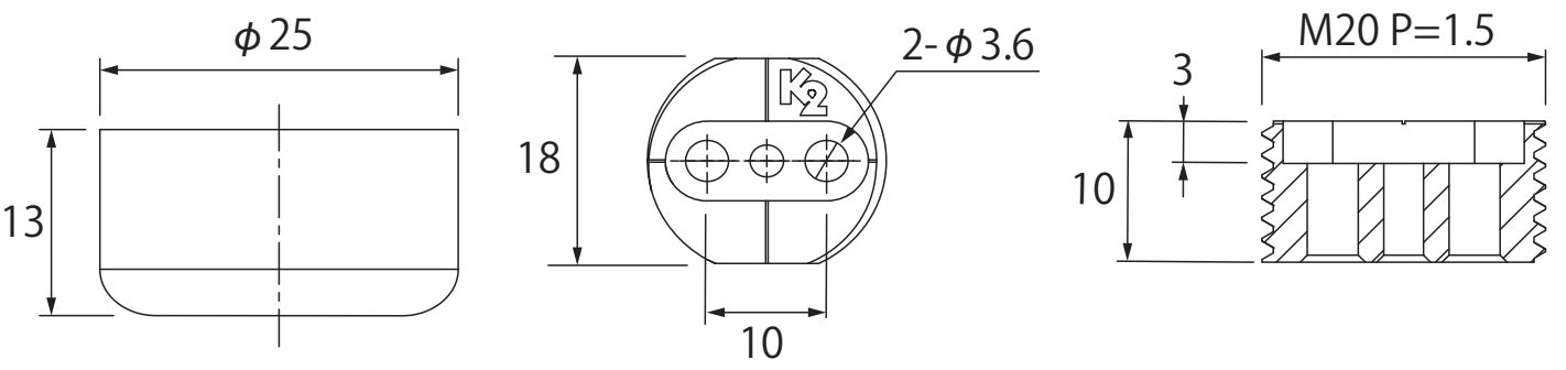 4 Pieces Robust Furniture Levelers, Load Capacity: 600 kg, White, Diameter: ⌀25 mm (63/64″), Standard, B571-25-WH for Table Legs, Furniture Legs, Cabinet Feet