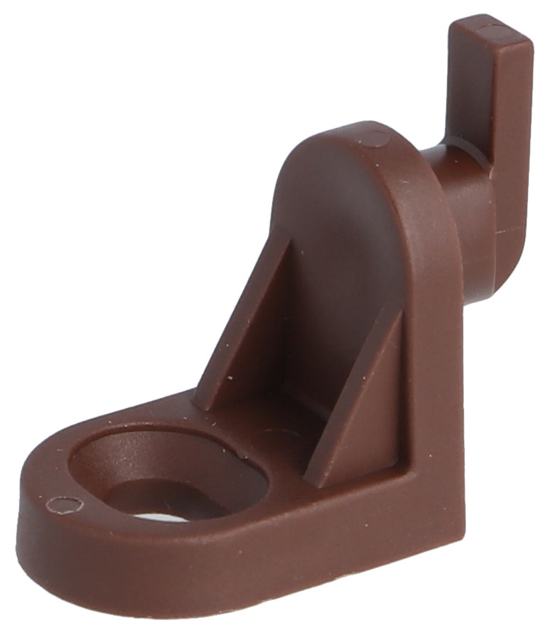 20 pieces practical cabinet back panel fastening with hooks, made of plastic, surface: brown, 11.05.500-0 for cabinet back panel