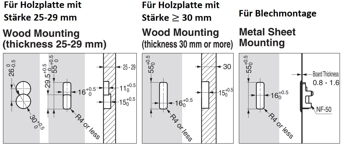 Hochwertiger quadratischer Federklapphaken zum Einlassen, Oberfläche: schwarz, satiniert matt, 64 mm (2,6″), NF-K64-BL. Quadratischer Klapphaken mit Schließautomatik, für Tinyhouse, Wohnmobil, Yacht und viel mehr, von Sugatsune / LAMP® (Japan)