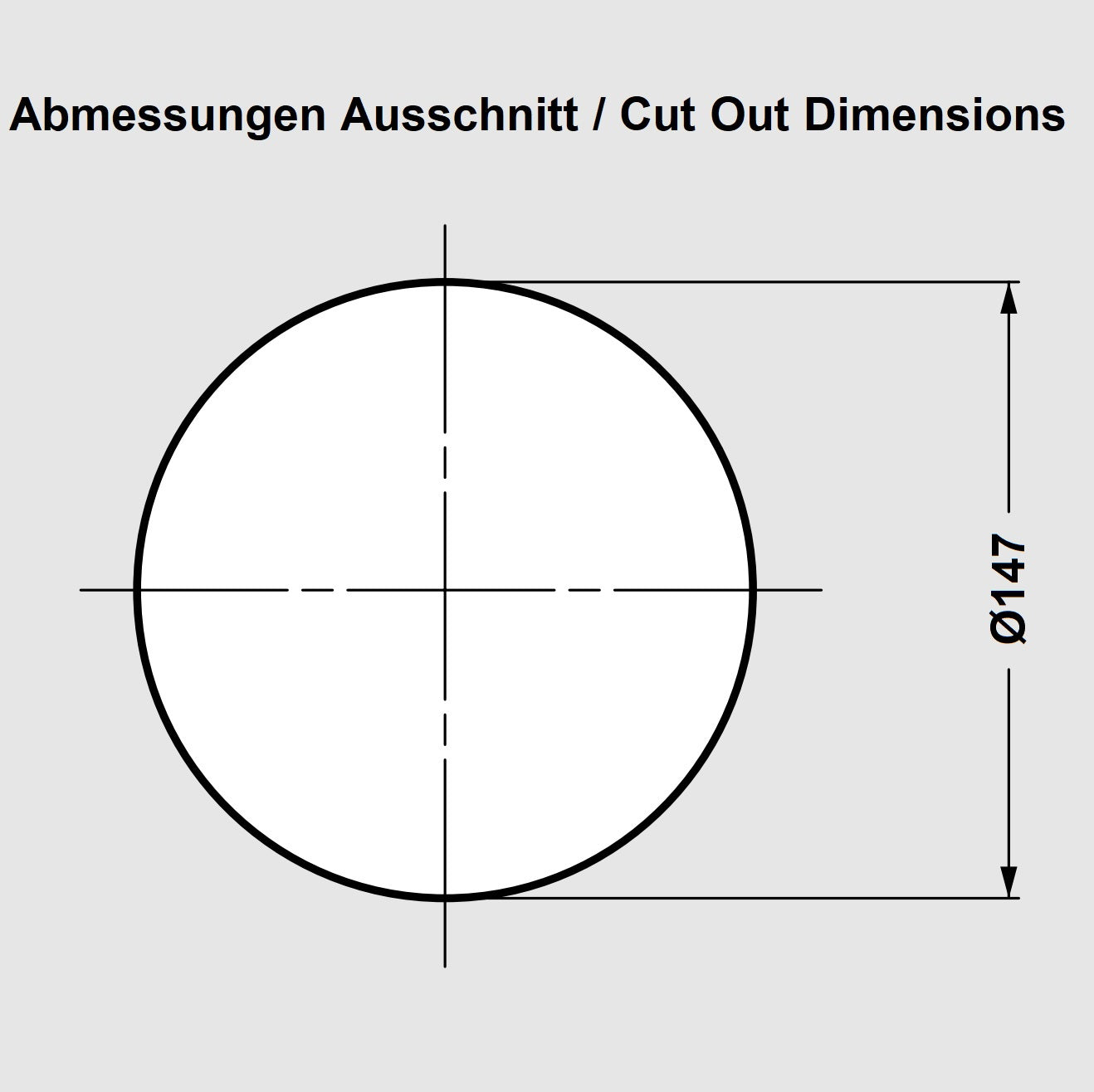 Hochwertige Abdeckung für Abfallbehälter, ringförmig, Ø170 mm, für Montage in Arbeitsplatte. Durchwurf für Abwurfbehälter aus massivem Edelstahl von Sugatsune / LAMP® (Japan)