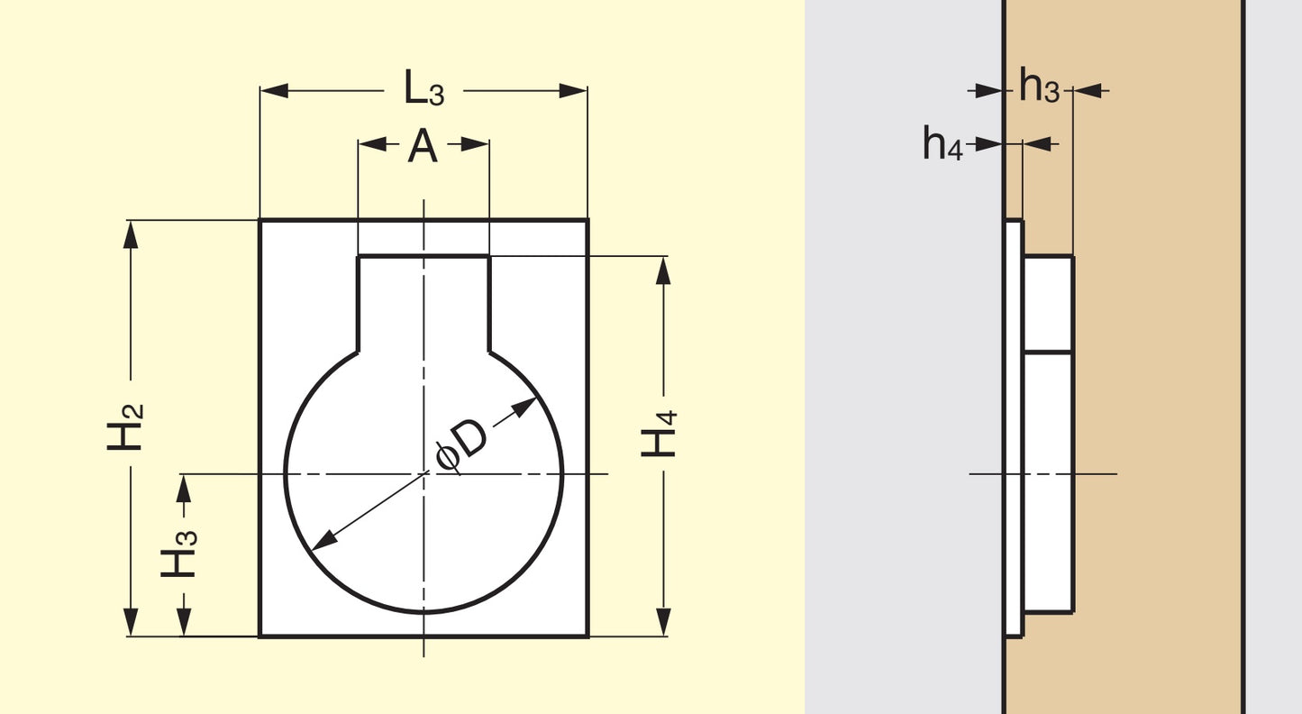 Ringförmiger Klappgriff aus Messing, Oberfläche: Weißbronze, satiniert matt, 30,5 mm (1,3″) 587B-40WB. Ringgriff 587B-40WB für Wohnmobil, Boot, Revisionsklappe, Revisionstür, von Sugatsune / LAMP® (Japan)