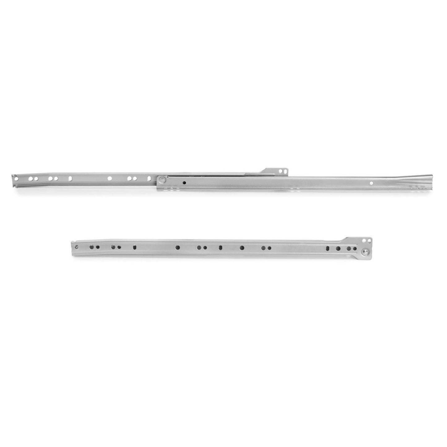 Rollschubführungen, Teilauszug, grau metallic, RAL 9022, lackiert, 300 mm (11,9″) E.T30C.30.AL. Rollschubführungen aus Stahl mit Teilauszug, für Holzschublade, Tablarauszug, Holzschubkasten, Küchenmöbel, Büromöbel, Wohnmöbel, von EMUCA