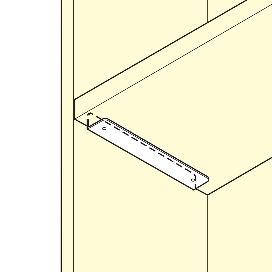 2 Stück hochwertiger rostfreier Regalträger, aus massivem rostfreiem Edelstahl, Tragkraft: 130 kg (287 lbs), 480 mm (18,9″), SSA-480H. Fachbodenträger für Badezimmer, Hotel, Sauna, Außenbereich und viel mehr, von Sugatsune / LAMP® (Japan)