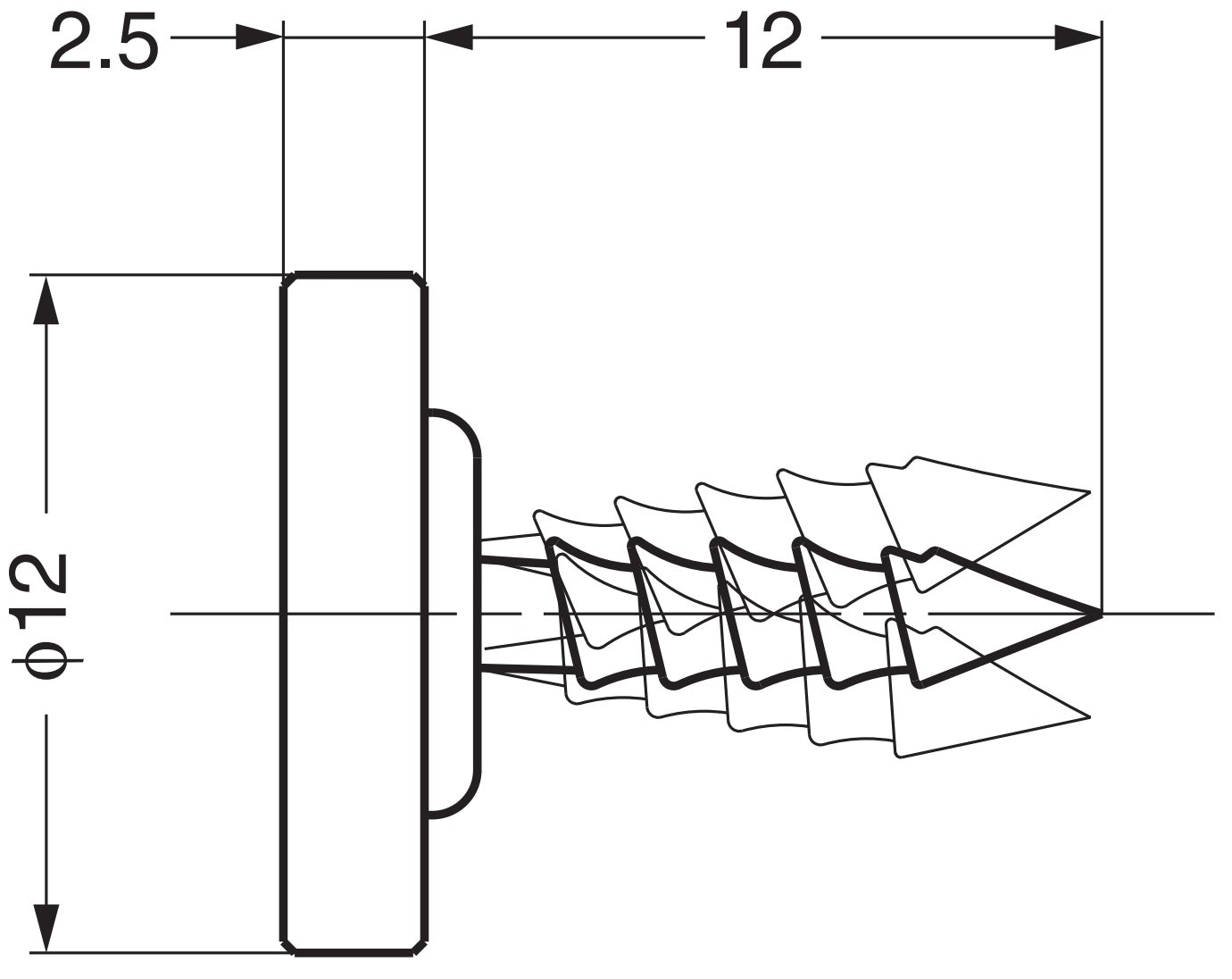 4 Stück runde bewegliche Magnet-Gegenplatte zum Einlassen, vernickelt, 12 mm (15/32″), Z4 für Magnetschnäpper, Magnetverschluss, Schranktür