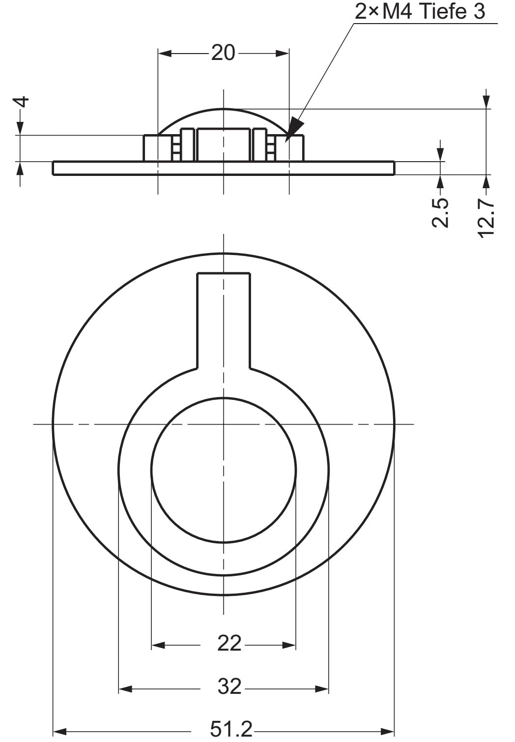 Runder Klappgriff aus Messing, Oberfläche: Weißbronze, satiniert matt, 51,2 mm (2,1″) 580-WB. Ringgriff 580-WB für Wohnmobil, Boot, Revisionsklappe, Revisionstür, von Sugatsune / LAMP® (Japan)