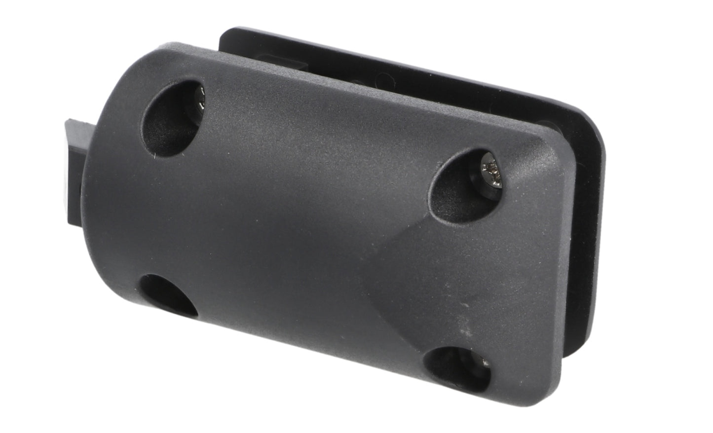 High-quality snap lock with folding handle, made of Zamak, surface: black, 14.03.091-0 for caravans, yachts, mobile homes, private jets, motorhomes