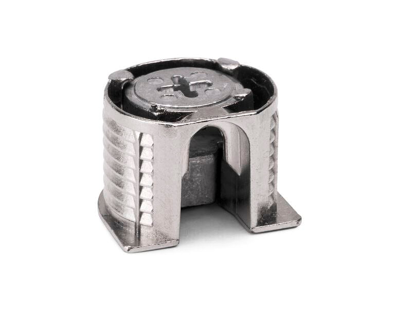 20 Stück stabile Exzenterverbindung ⌀20 mm mit Flansch und Krallenaußenmantel für Plattenstärke 19 mm (3/4″), aus Zamak, 8070907 für Möbelverbindung