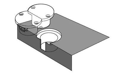 2 Stück Tischscharnier zum Einlassen, 180°, aus robustem Nylon, Oberfläche: beige, 35 mm (1,4″), 15.80.200-1. Klappenband, für Klapptisch, Tischplatte, Tischblatt und viel mehr, von SISO Denmark