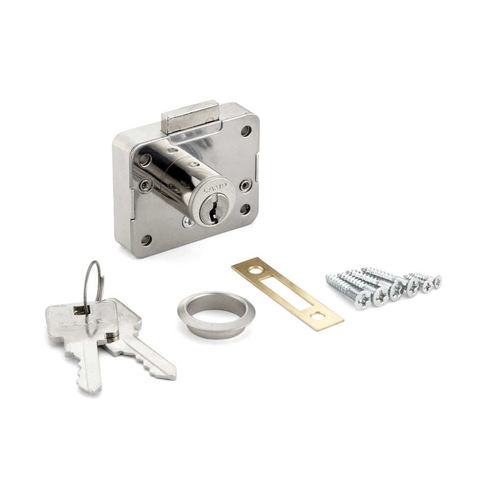 Cabinet lock, keyed alike 2650-16-DN-D, by Sugatsune / LAMP (Japan)