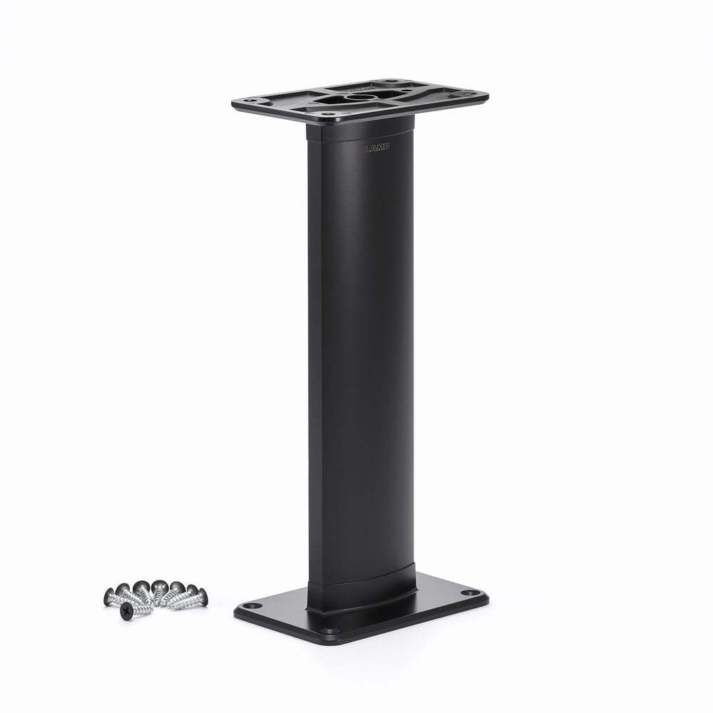 Console de bar, aluminium, horizontale, 90°, vissée par le haut CTB65-PMS90-270-BL, par Sugatsune / LAMP (Japon)