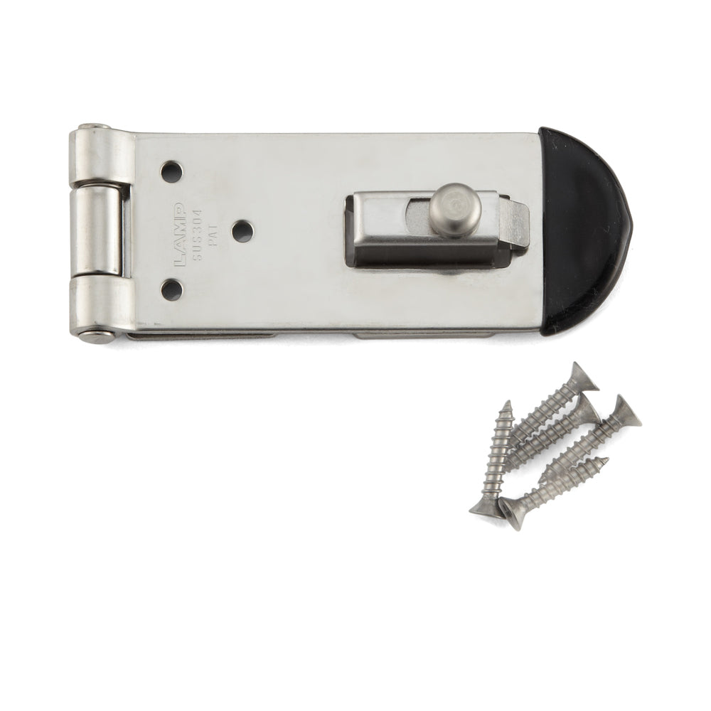Snap lock, with latch, stainless steel HP-AK75, by Sugatsune / LAMP (Japan)
