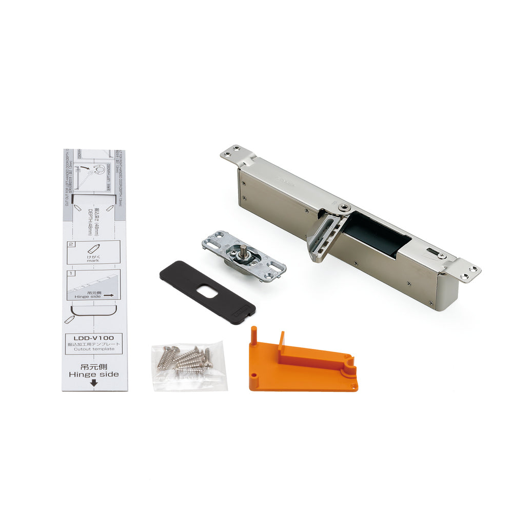 Amortisseur de porte pour portes lourdes LDD-V100-DBR-R, de Sugatsune / LAMP (Japon)