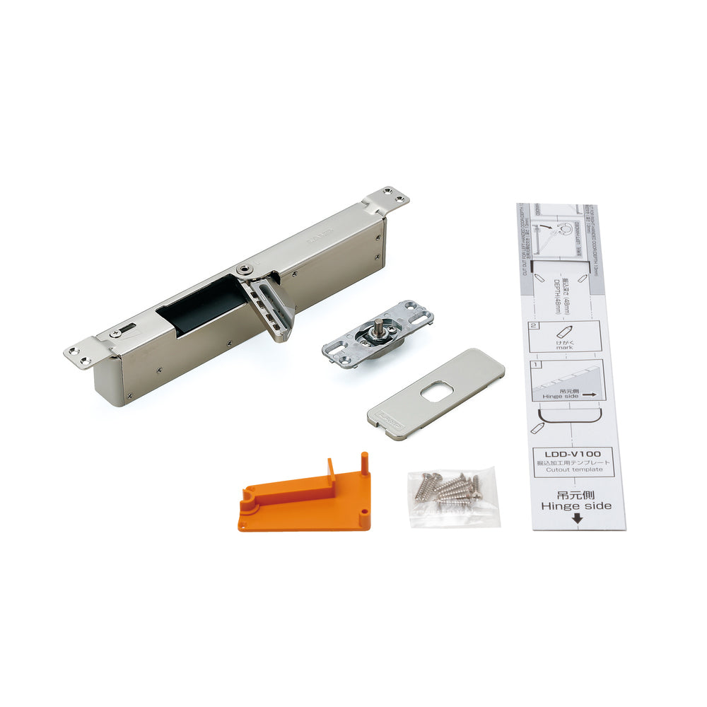 Türdämpfer für schwere Türen LDD-V100-NI-L, von Sugatsune / LAMP (Japan)