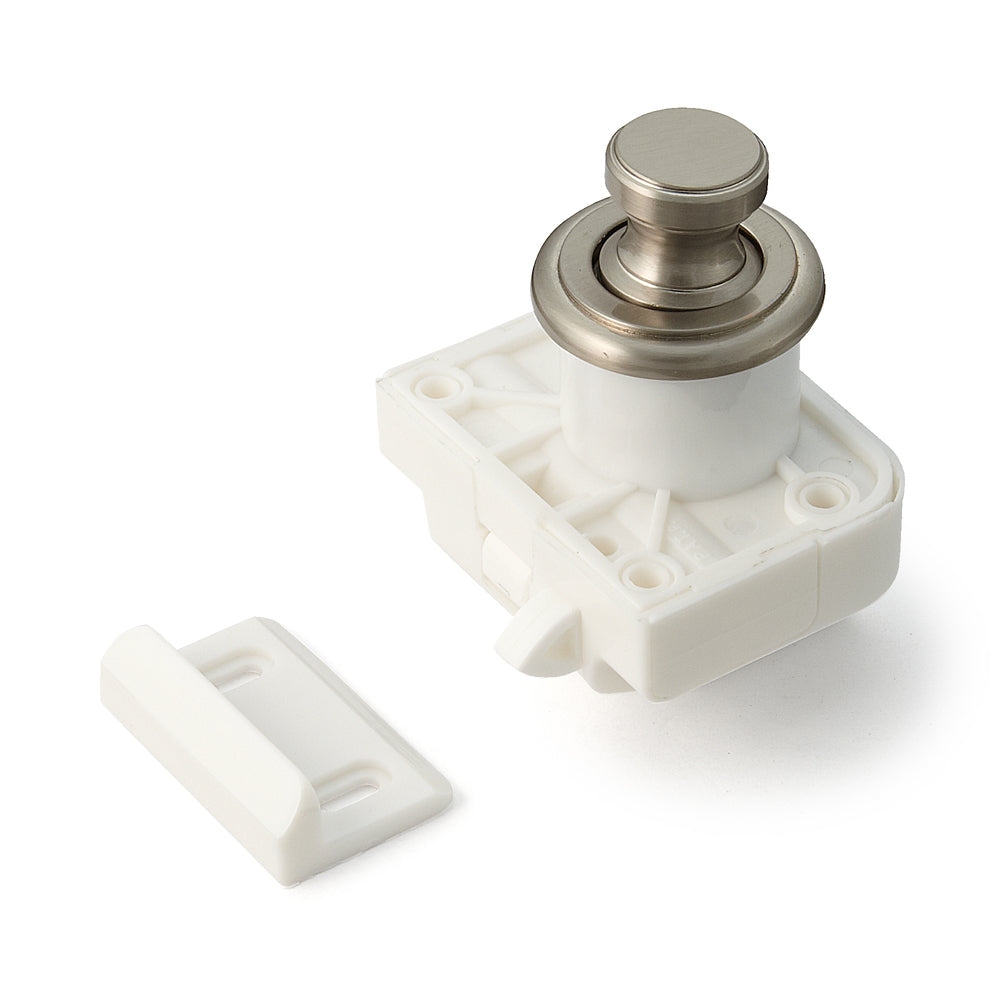 Fermeture par bouton-poussoir, bouton TLP-WB, par Sugatsune / LAMP (Japon)