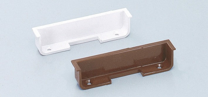 Hidden push-button latch handle, surface: white, AK-60WT and AK-C60WT for yacht interiors, motorhome interiors, caravan furniture, camper
