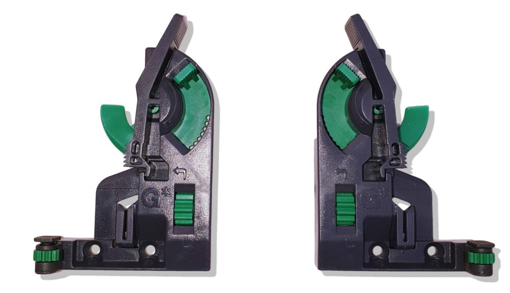 Rails de tiroir GRASS Dynamoov pour tiroirs en bois, extension complète avec amortissement en douceur et options de réglage 3D. 1 paire de glissières de tiroir avec accouplements
