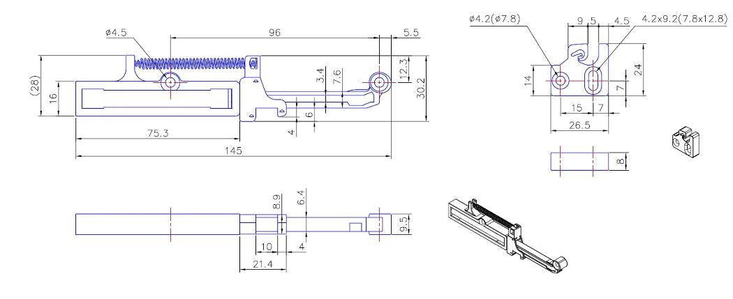 UMAXO® Schubladendämpfer Soft-Close für Schubladen, Selbstschließsystem | Führungsdämpfer | Dämpfer | Softeinzug | Selbstschliesssystem für Schubladen und Schiebetüren | Schubladen Selbsteinzug. Dämpfer zum Nachrüsten 16.10.600 von SISO Denmark