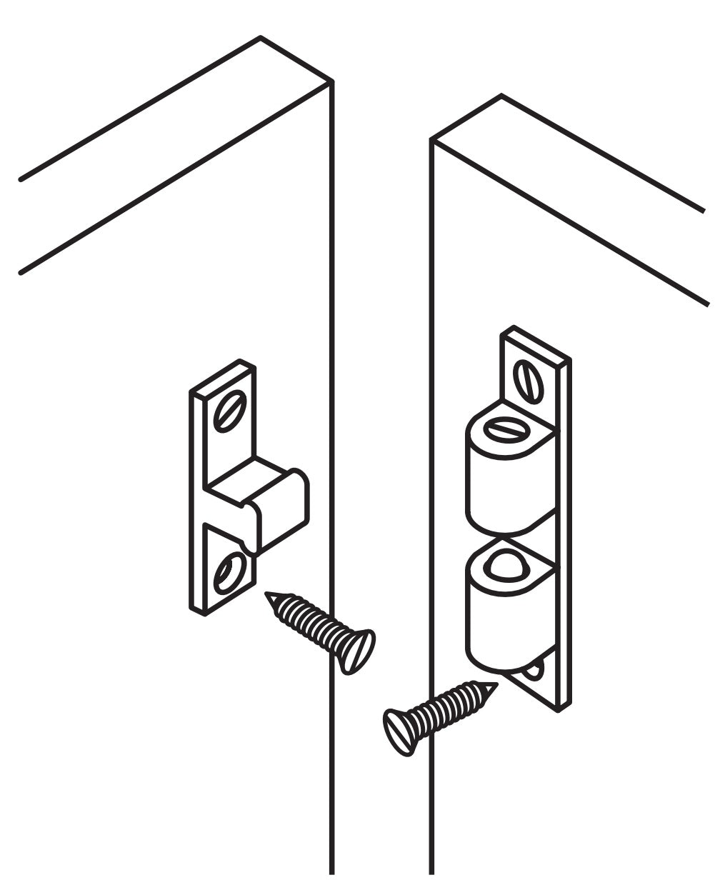 Lot de 2 loquets de porte à double bille UMAXO® pour portes de placards de cuisine, serrures de portes de meubles. Fermeture de retenue 22.01.004 de SISO