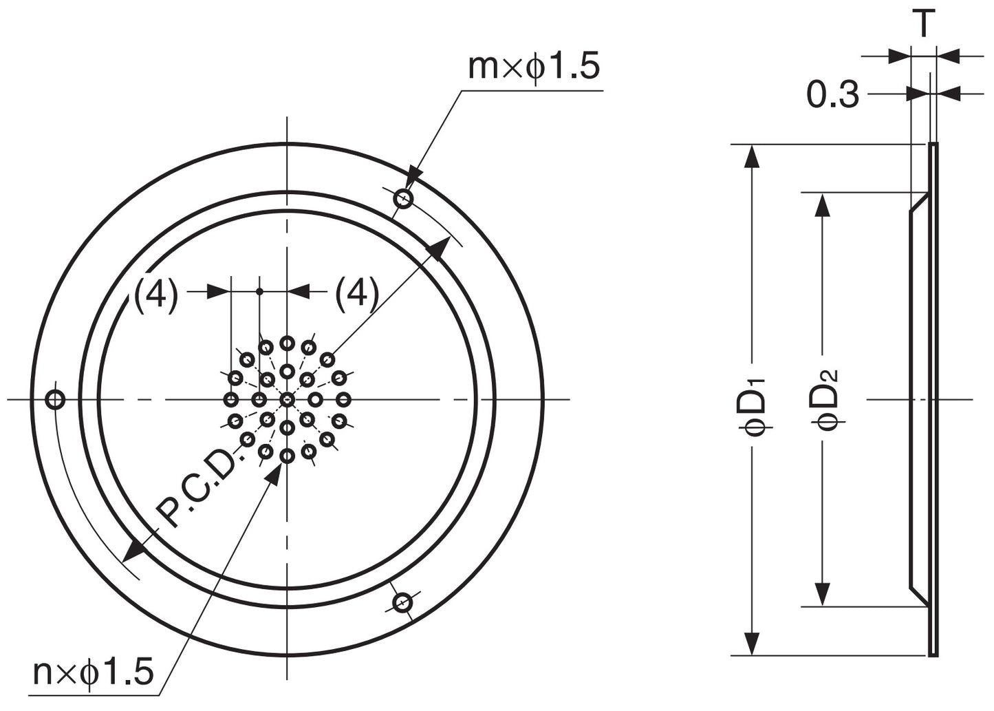 Hochwertiges Lüftungsgitter aus Edelstahl V2A. Edelstahl-Lüftungsgitter AST-45, AST-55, AST-70 und AST-100 von Sugatsune / LAMP® (Japan)