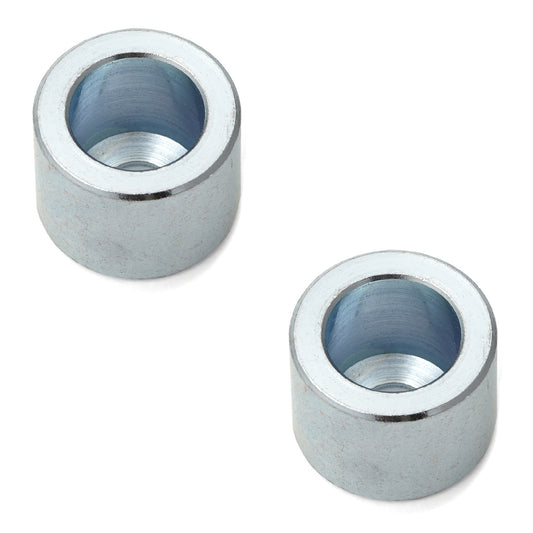 2 steel spacers, galvanized finish, 10.5 mm (0.5") BSP-8. BSP-8 sheet metal fastener for Sugatsune SD-160WB and Sugatsune SD-160CR handles, from Sugatsune / LAMP® (Japan).